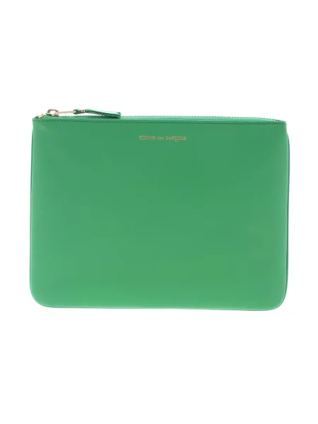 Torebka skórzana Comme Des Garcons skórzana klasyczna zielona