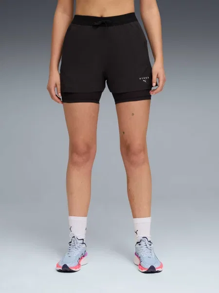 Короткие спортивные шорты Puma черные