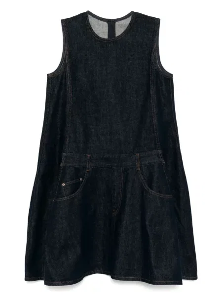 Sukienka jeansowa Jnby bez rękawów garniturowa niebieska