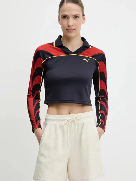 Tricou Puma din jerseu albastru