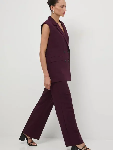 Medicine kamizelka dwurzędowa bordowy