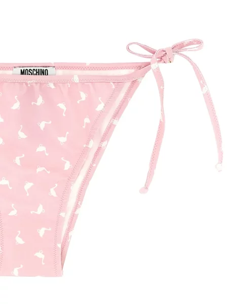 Bikini Moschino cu imagine roz