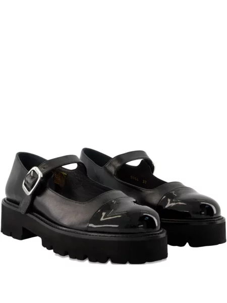 Loafers Carel Paris na platformě s přezkou na ramínka černé