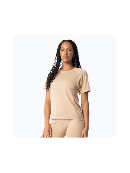 Бесшовная спортивная футболка Carpatree бежевая