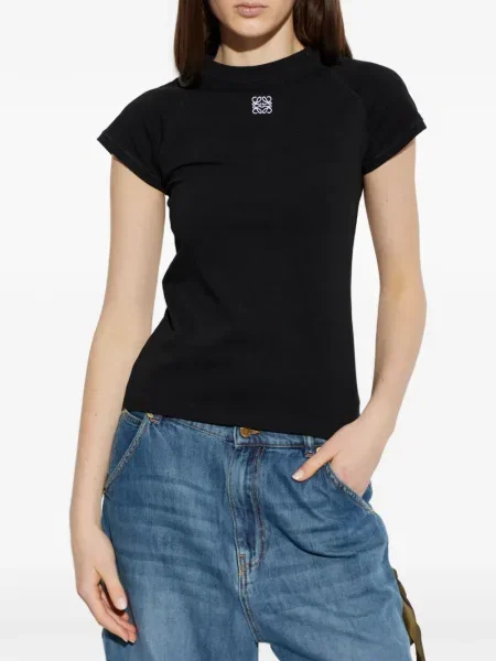 Tricou Loewe cu broderie negru