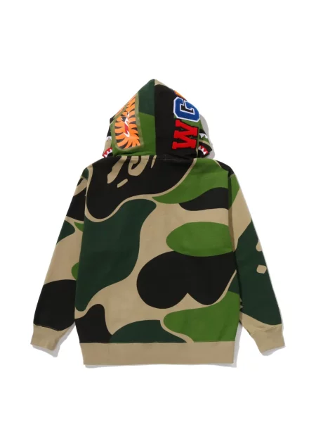 Hanorac cu glugă A Bathing Ape® cu model camuflaj verde