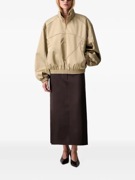Decupat geacă Adidas cu glugă cu model piele de șarpe alb