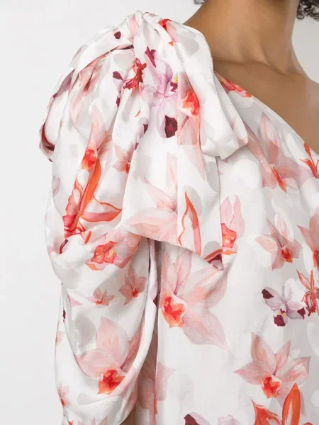 Жакардова блуза Isolda бяло