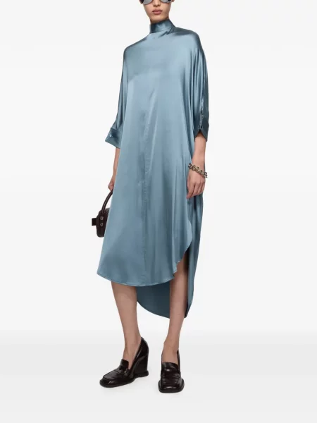 Rochie Acne Studios din satin albastru