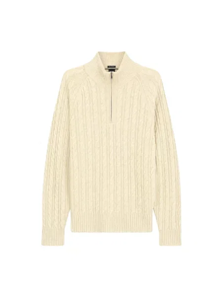 Bluza rozpinana Boss wełniana beżowa