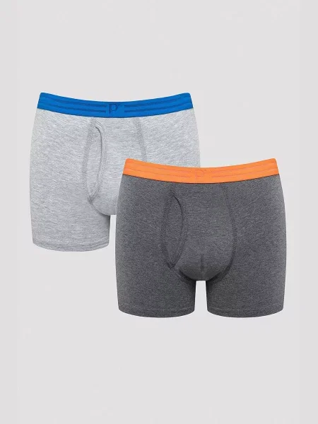 Набір трусів Penti бавовна/поліестер/еластан сірий