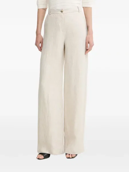 Pantaloni Luisa Spagnoli cu model herringbone