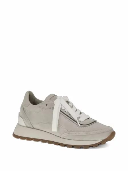 Sneakerși Brunello Cucinelli din piele gri