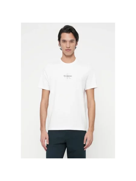 Calvin Klein Jeans koszulka Mężczyźni S biały