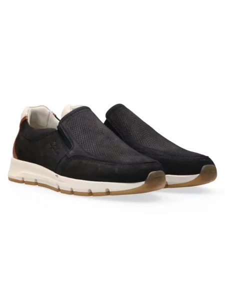 Sneakersy Australian skórzane wsuwane niebieskie