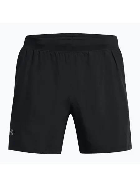 Pantaloni scurți de alergare pentru bărbați Under Armour Launch 5" black/black/reflective negru