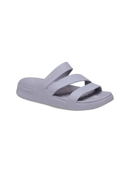 Šľapky Crocs s remienkami sivá