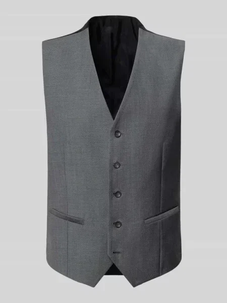 Kamizelka o kroju regular fit z czystej żywej wełny model Carlton' Cg - Club Of Gents