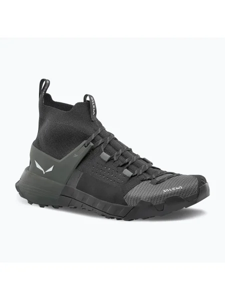 Pantofi de abordare pentru bărbați Salewa Wildfire Nxt Knit onyx / dark olive kaki