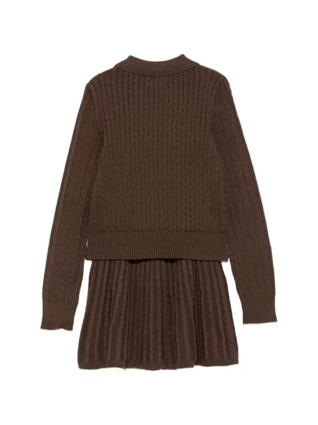 Spódnica dziecięca Polo Ralph Lauren brązowa