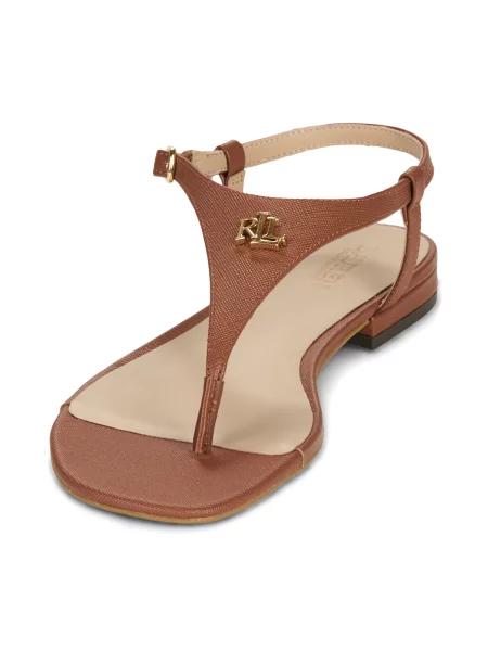 Lauren Ralph Lauren sandale de piele Everley 2 maro