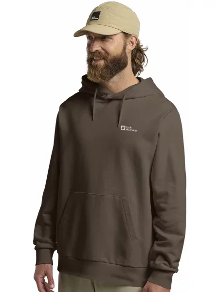 Худі Jack Wolfskin Essential hoodie m коричневий