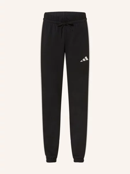 Pruhovaný sportovní kalhoty Adidas černý
