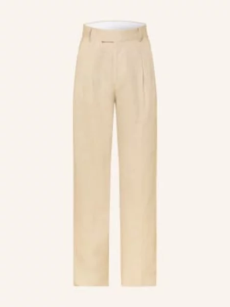 Tiger Of Sweden Lniane Spodnie Chino Theo O Regularnym Kroju weiss