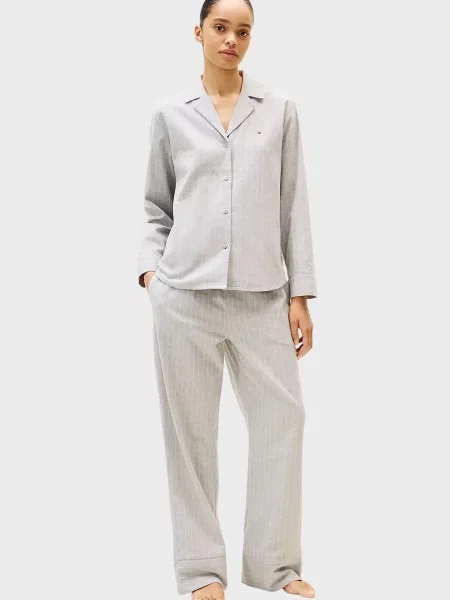 Смугаста піжама Tommy Hilfiger сіра