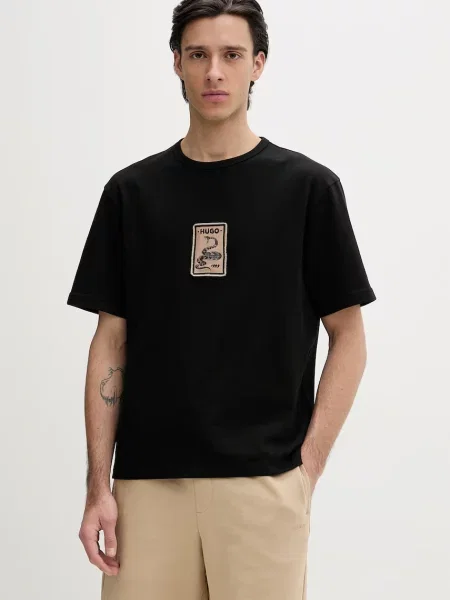 HUGO t-shirt Dobul czarna