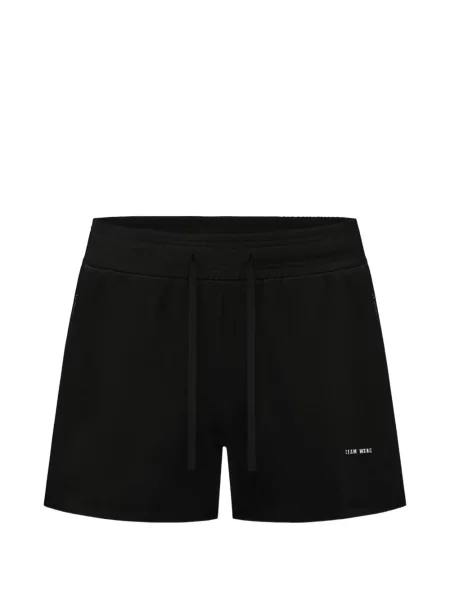 Kraťasy Team Wang Design s potiskem se stahovací šňůrkou černé