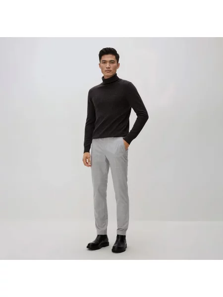 Reserved Kalhoty chino slim fit světle šedá