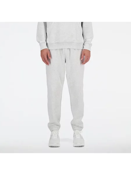 Spodnie sportowe New Balance frotte szary