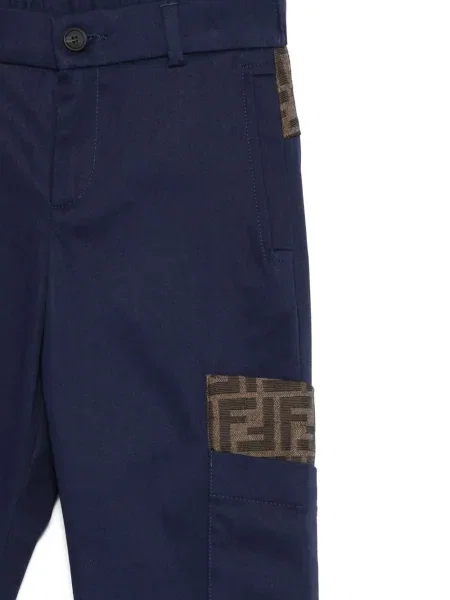 Spodnie dziecięce Fendi niebieskie