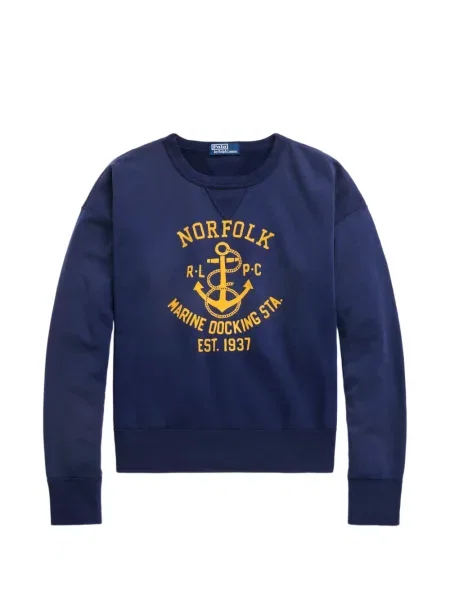 Tricou polo Polo Ralph Lauren cu glugă cu blană cu broderie roșu