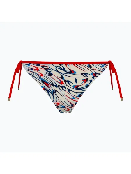 Olcsóbban. Bikini alsó Tommy Hilfiger Cheeky String Side Tie Print drops motion ecru. Méret: L