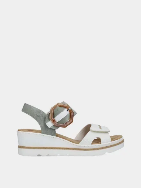 RIEKER Босоніжки М'ятний Штучна шкіра