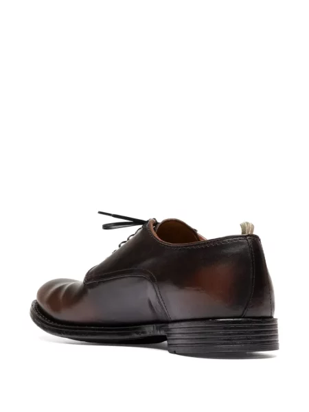 Pantofi derby Officine Creative din piele maro