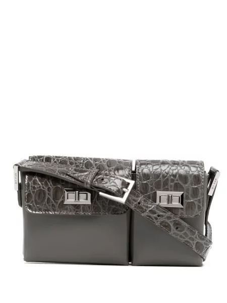 Dětska crossbody kabelka By Far šedá