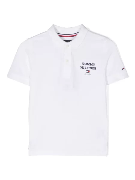 Koszulka polo dziecięca Tommy Hilfiger biała