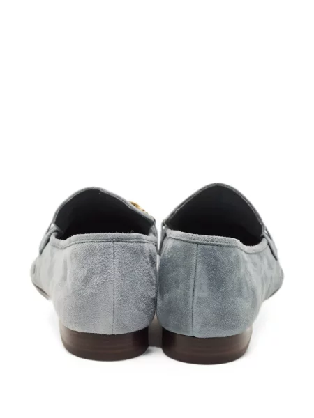 Pantofi loafer Tory Burch din piele de căprioară albastru
