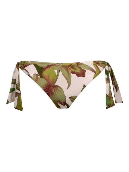 Bikini Maryan Mehlhorn cu model floral cu imagine cu legături verde