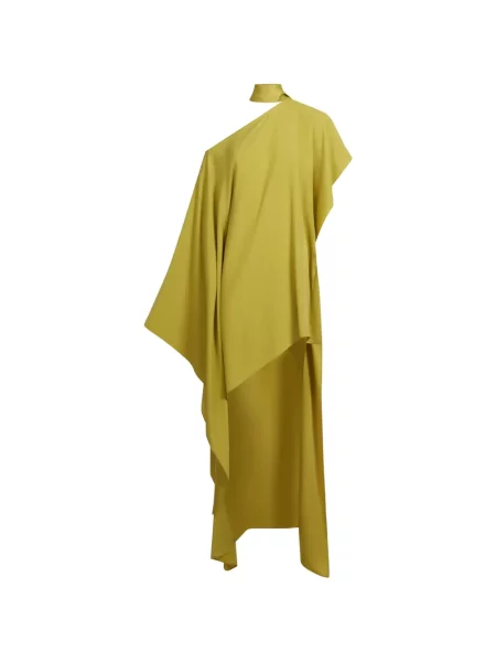 Rochie Taller Marmo cu un umăr gol de costum verde