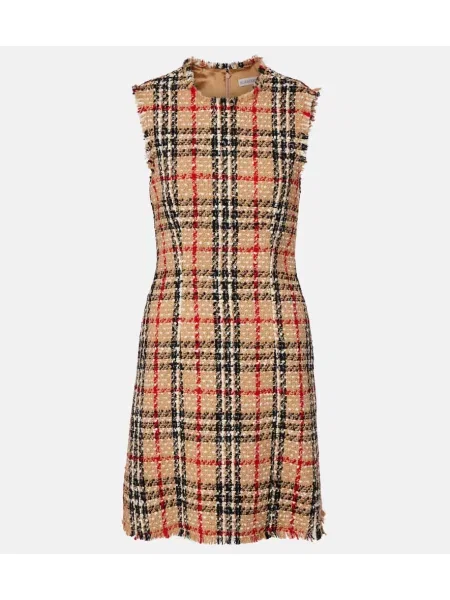 Haljina Burberry karirana bež