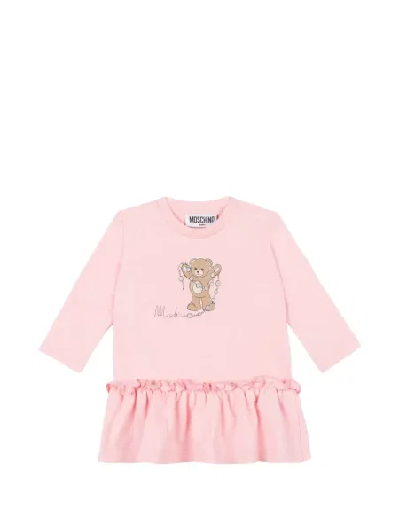 Sukienka dziecięca Moschino różowa