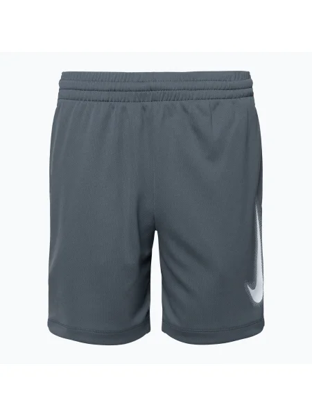 Детски къси панталони Nike Dri-Fit Multi smoke gray/white бяло