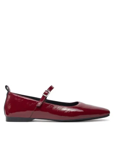 VAGABOND SHOEMAKERS Balerini cu glezna bordeaux roșu
