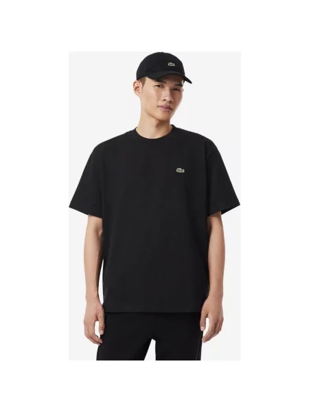 Koszulka Lacoste Heavy Cotton Jersey czysty S czarna
