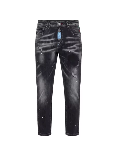Blugi conici Philipp Plein conici gri