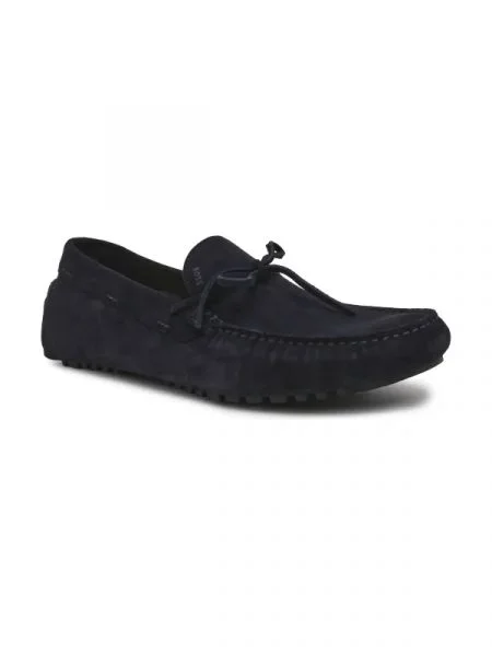 BOSS BLACK Bőr mokaszin Driver_Mocc_sdbk fekete